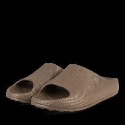 Badslippers KASTANJEBRUIN