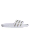 Badslippers WIT Adilette Aqua