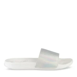 Badslippers ZILVER