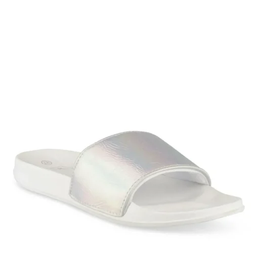 Badslippers ZILVER