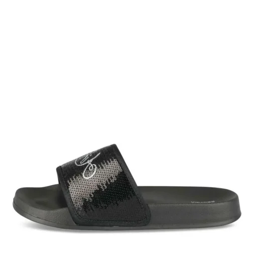 Badslippers ZWART
