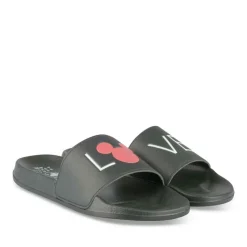 Badslippers ZWART