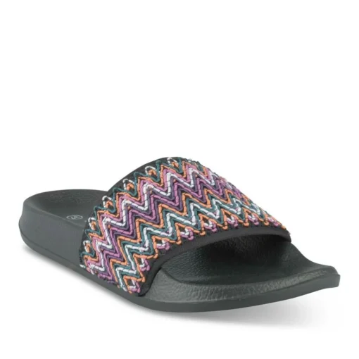 Badslippers ZWART