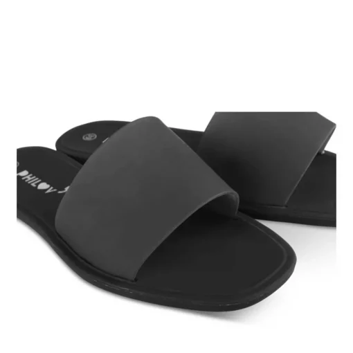 Badslippers ZWART