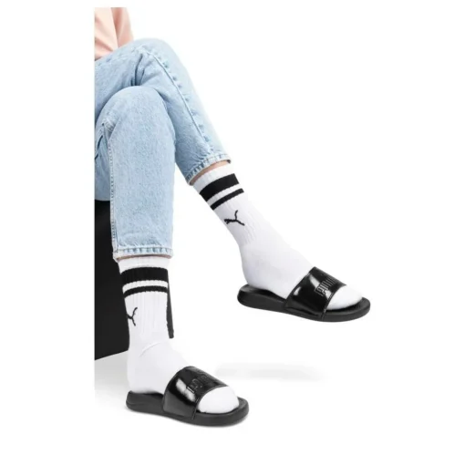 Badslippers ZWART Popcat 20 Wns P