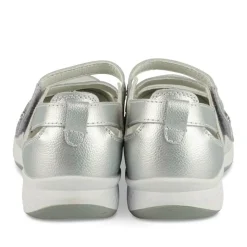Ballerina's ZILVER NEOSOFT DAMES LEER