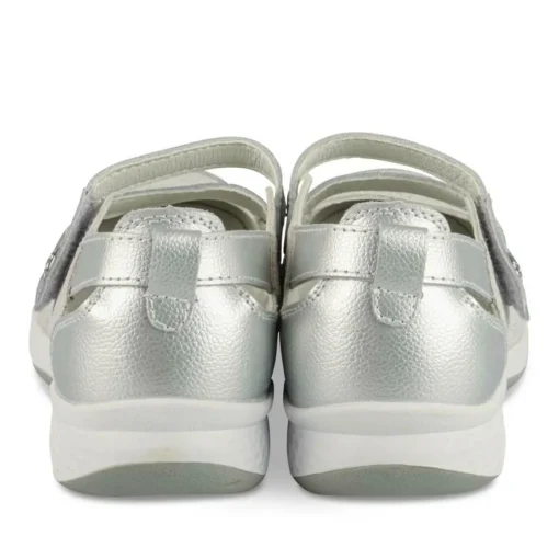 Ballerina's ZILVER NEOSOFT DAMES LEER