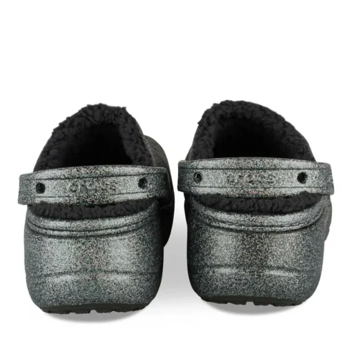 Clogs ZWART CROCS Baya Platform Lined Glit.