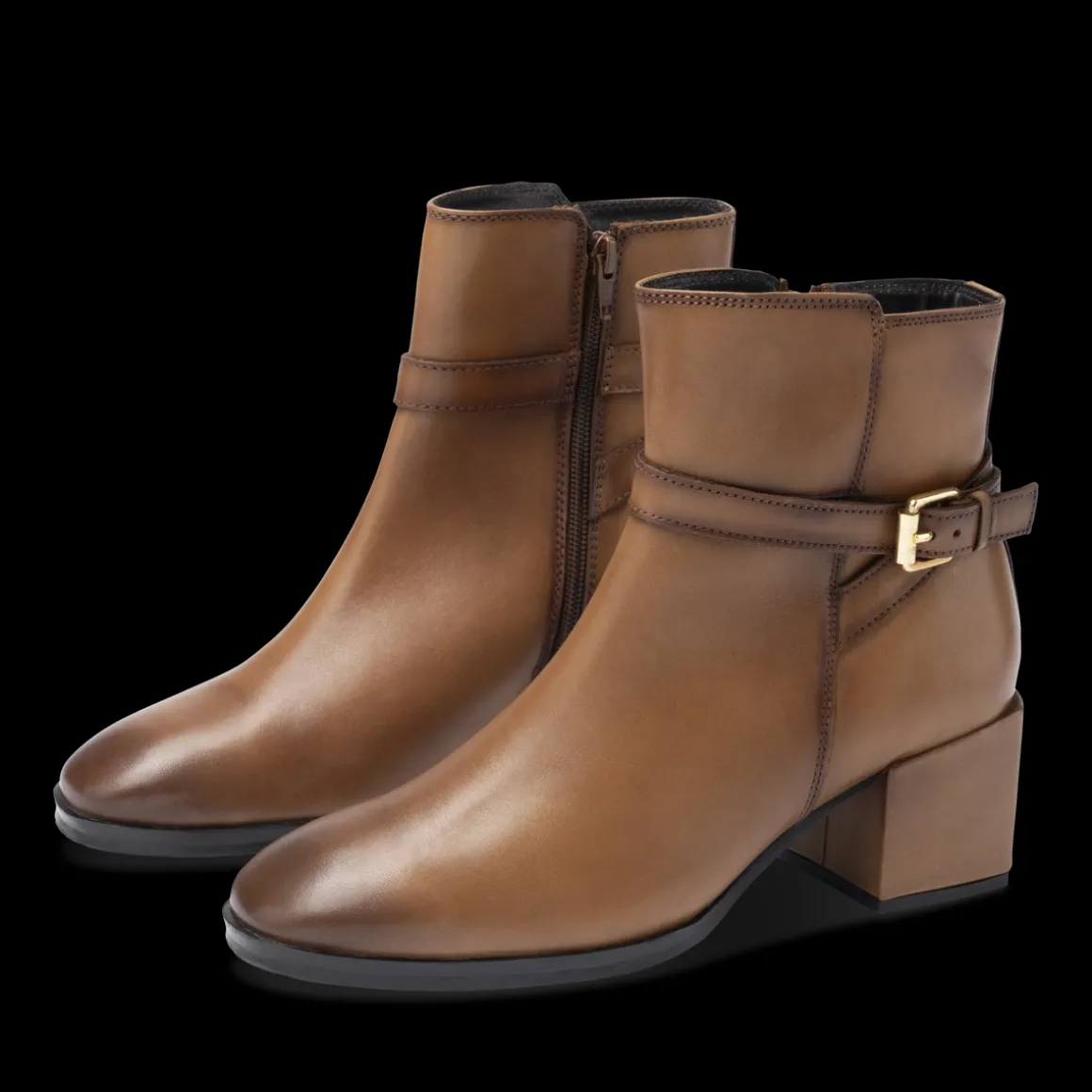 Enkellaarsjes COGNACKLEUR