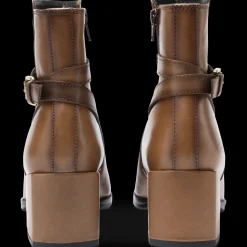 Enkellaarsjes COGNACKLEUR