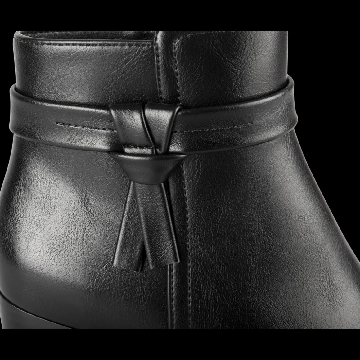 Enkellaarzen ZWART SINEQUANONE