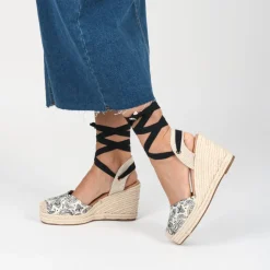 Espadrilles ZWART