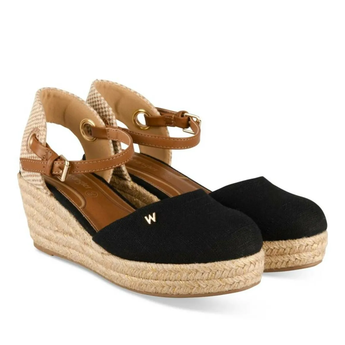 Espadrilles ZWART