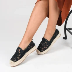 Espadrilles ZWART