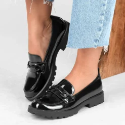 Mocassins ZWART
