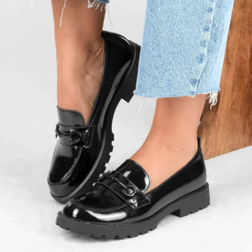 Mocassins ZWART