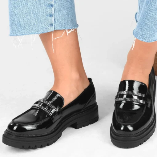Mocassins ZWART