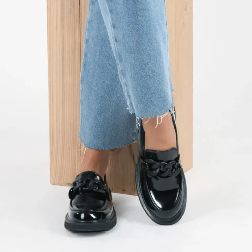 Mocassins ZWART