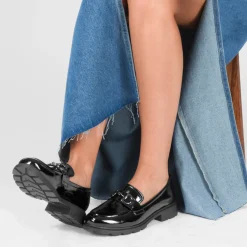 Mocassins ZWART