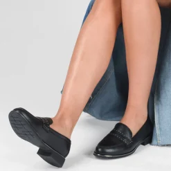 Mocassins ZWART
