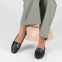 Mocassins ZWART