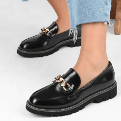 Mocassins ZWART