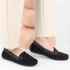 Mocassins ZWART
