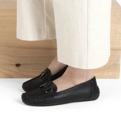 Mocassins ZWART