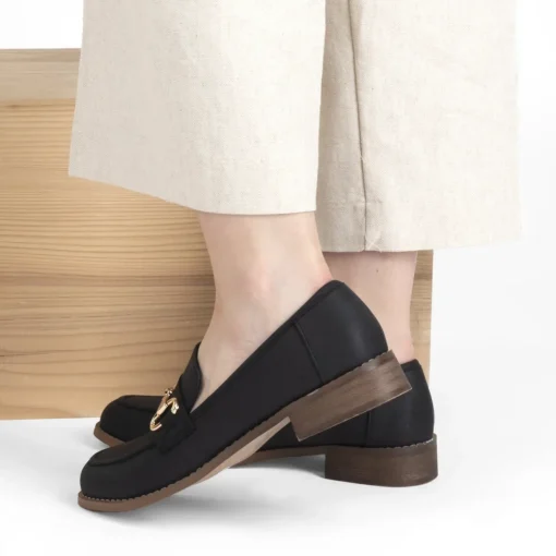 Mocassins ZWART