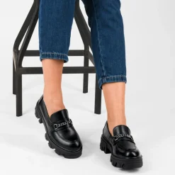 Mocassins ZWART