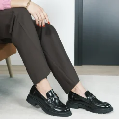 Mocassins ZWART