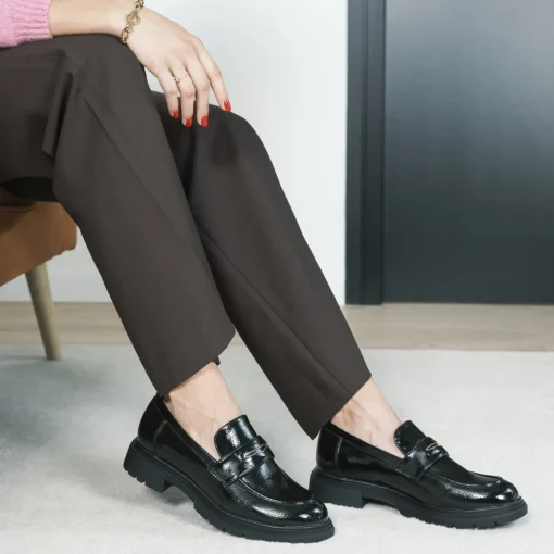 Mocassins ZWART