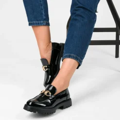 Mocassins ZWART