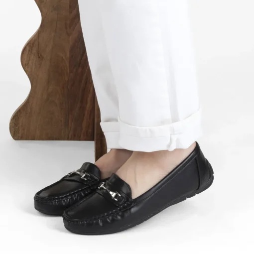 Mocassins ZWART