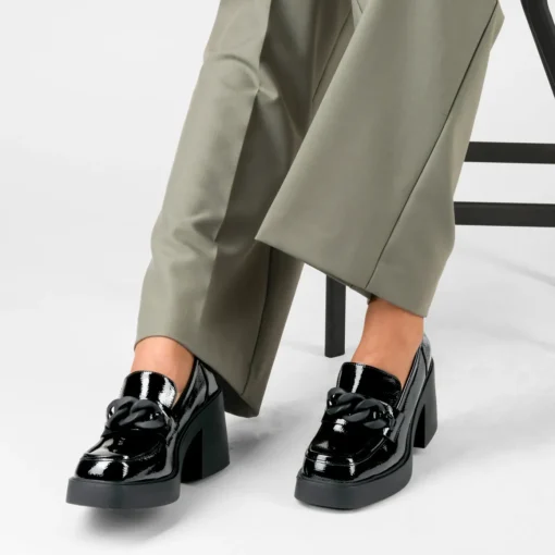 Mocassins ZWART