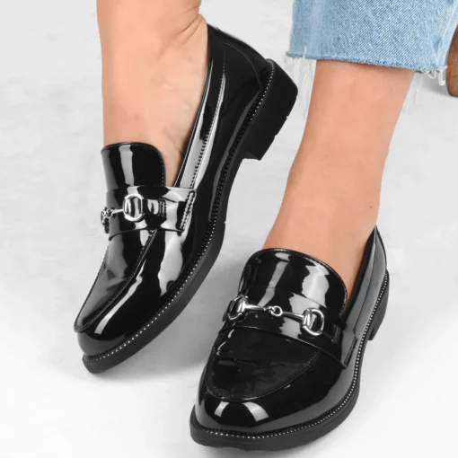 Mocassins ZWART