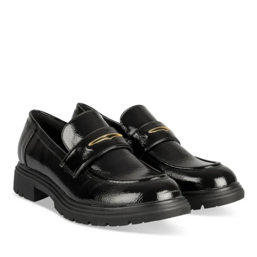 Mocassins ZWART
