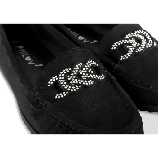 Mocassins ZWART