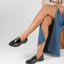 Mocassins ZWART