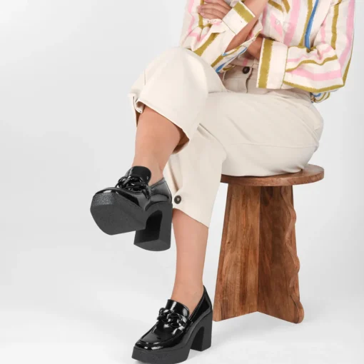 Mocassins ZWART