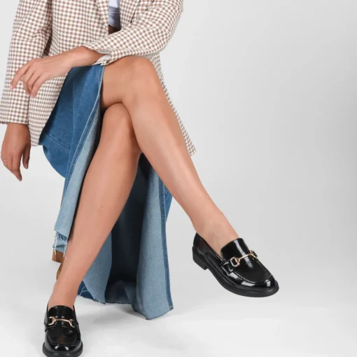 Mocassins ZWART
