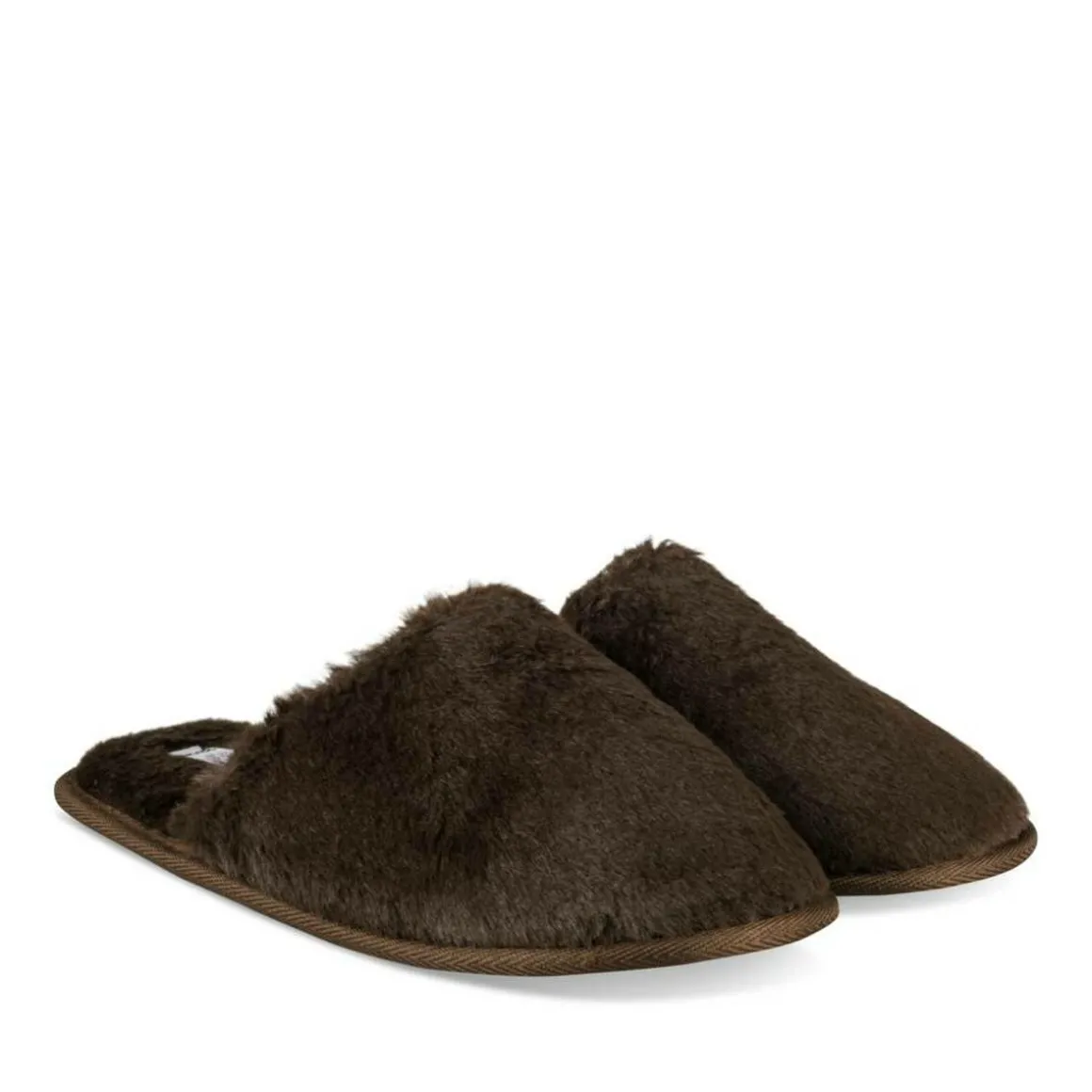 Pantoffels KASTANJEBRUIN