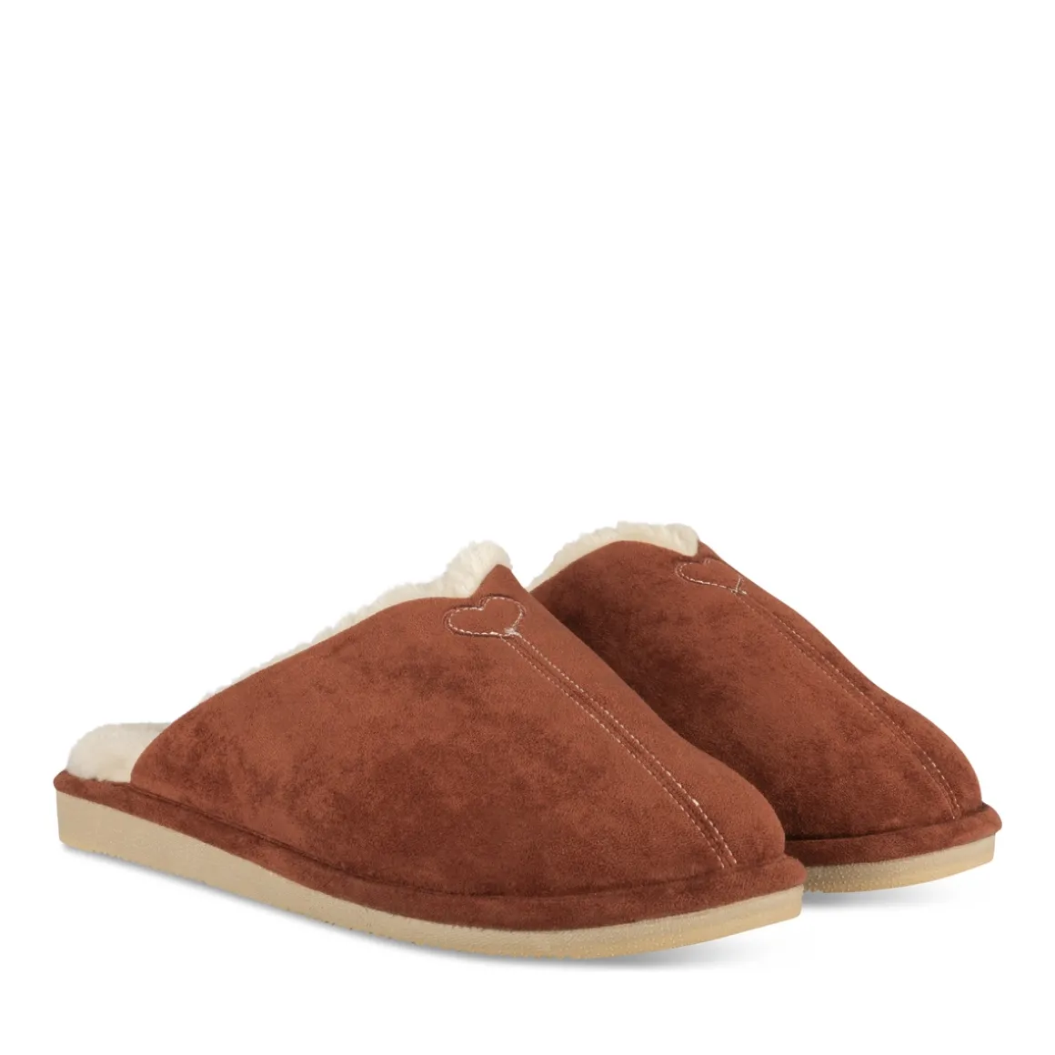 Pantoffels KASTANJEBRUIN