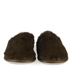 Pantoffels KASTANJEBRUIN