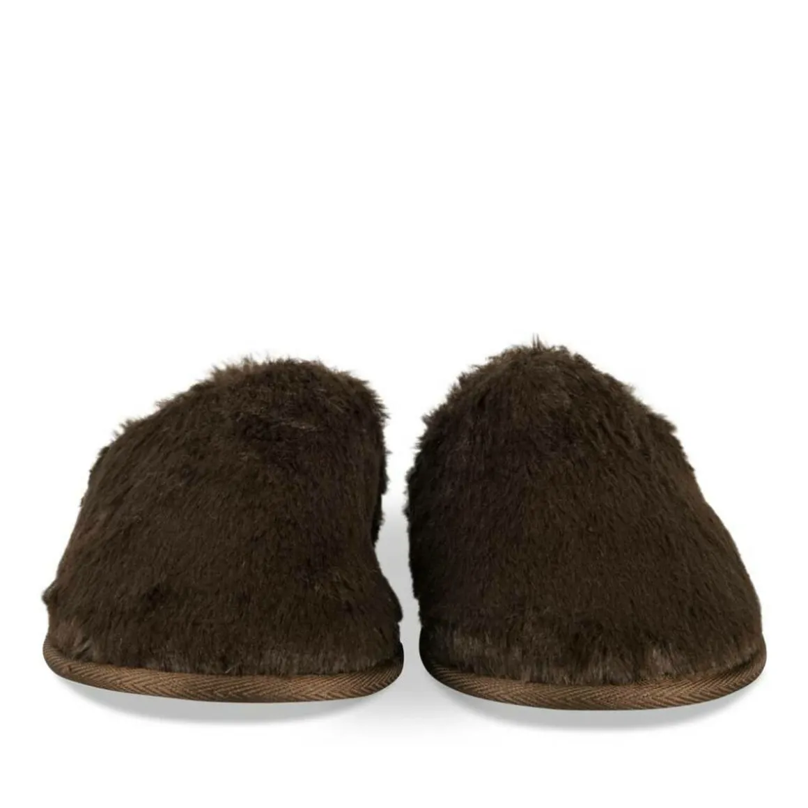 Pantoffels KASTANJEBRUIN