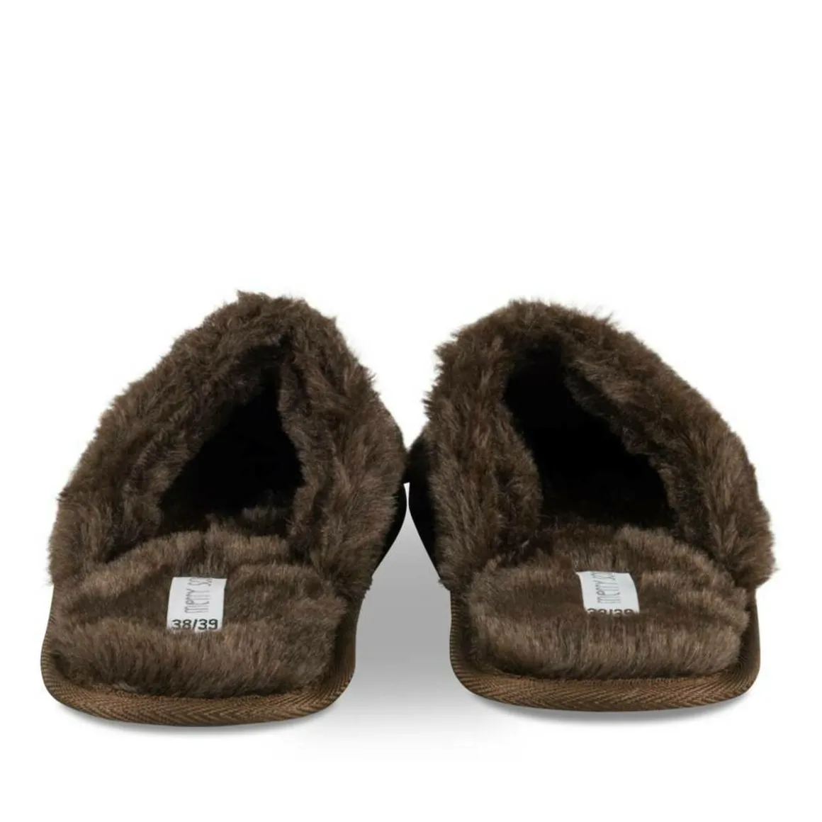 Pantoffels KASTANJEBRUIN