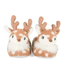 Pluche pantoffels rendier KASTANJEBRUIN MERRY SCOTT