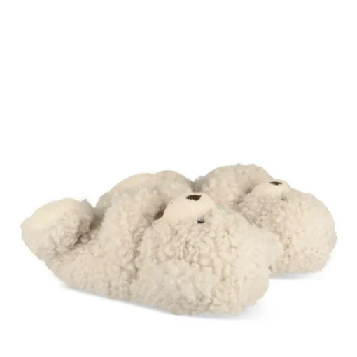 Pluche pantoffels teddybeer BEIGE MERRY SCOTT