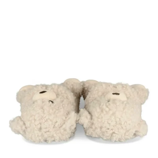 Pluche pantoffels teddybeer BEIGE MERRY SCOTT