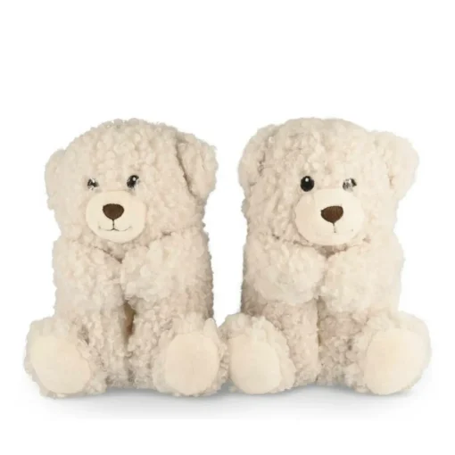 Pluche pantoffels teddybeer BEIGE MERRY SCOTT